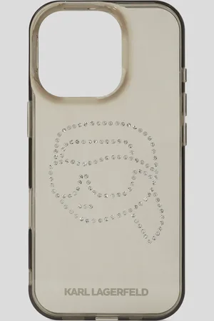 Karl Lagerfeld Ikon Schutzhülle Für Iphone 16 pro Mit Strass, Frau, , Größe: L00