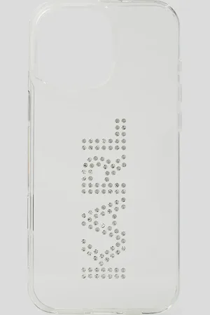 Karl Lagerfeld Schutzhülle Für Iphone 16 pro max Mit Karl-logo Aus Strass, Frau, , Größe: L00