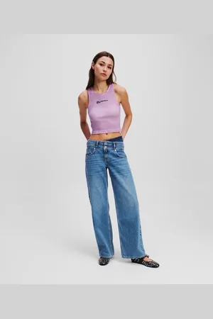 Karl Lagerfeld Legere Jeans Mit Doppeltem Bund, Frau, , Größe: L2430