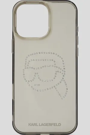 Karl Lagerfeld Ikon Schutzhülle Für Iphone 16 pro max Mit Strass, Frau, , Größe: L00