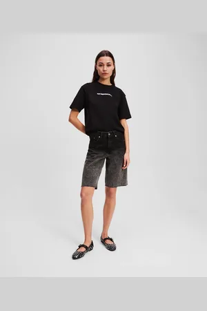 Karl Lagerfeld Ombré-jeansshorts, Frau, , Größe: L24
