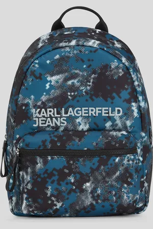 Karl Lagerfeld Rucksack Aus Nylon Mit Digitaldruck, Mann, , Größe: X00