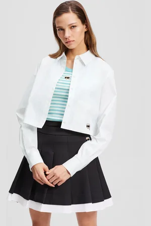 Karl Lagerfeld Ikon Oxford-hemd, Frau, , Größe: X40