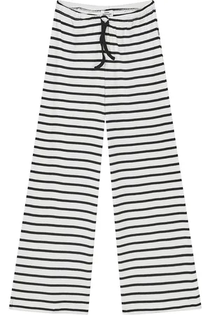 Mads Norgaard Hosen - Rib - Verona - Vanilla Ice/Schwarz - - 8 Jahre (128) - Hosen - Baumwolle