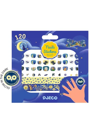 Djeco Nägel Stickers - 120 st. - Mondlichtreflexionen - - One Size - Sticker