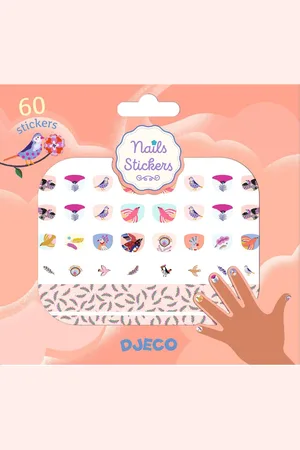 Djeco Nägel Stickers - 120 st. - Feathers - - One Size - Sticker