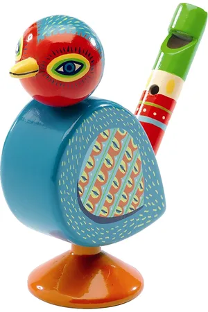 Djeco Flöte - 11 cm - Holz - Vogel - - One Size - Musikinstrumente