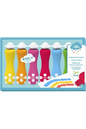 Djeco Tuschen - 6 st. - Bunt - - One Size - Filzstifte