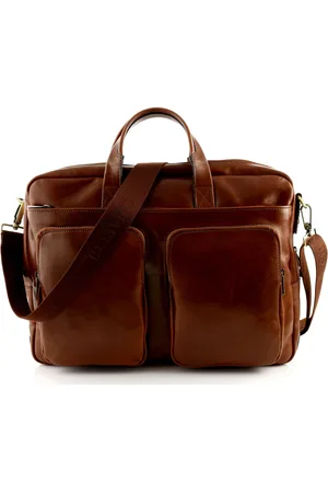 Chiarugi Front Pockets Aktentasche Marrone