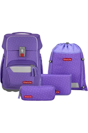 STEP BY STEP Basis Schulranzen-Set 4 tlg. Purple Konfetti