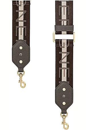 Aigner Textil Schulterriemen Logo Coal Brown