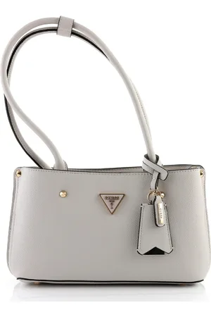 Guess Meridian Nieten Schultertasche Ivory