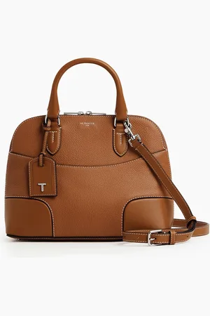 Le Tanneur Mittelgroße Handtasche Romy aus genarbtem Kreuz- und Glattleder