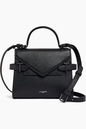 Le Tanneur Kleine Handtasche Emilie aus genarbtem Leder mit Doppelklappe