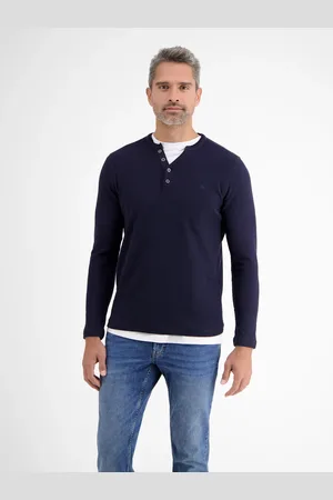 Lerros Langarmserafino mit Logostitching