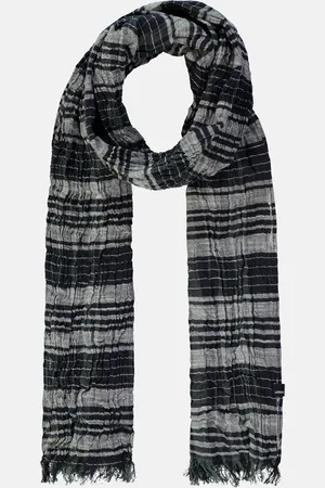 Lerros Schal mit Stripe-Check-Muster