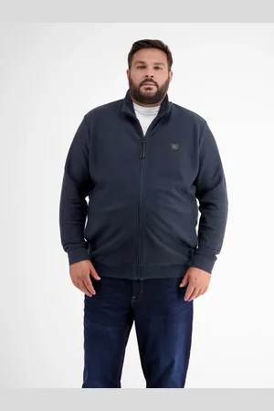 Lerros Struktur-Sweatjacke in großen Größen für Herren
