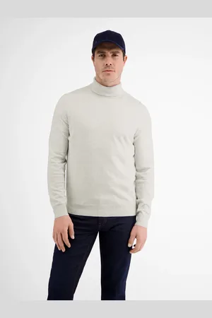 Lerros Rollkragenpullover, Flachstrick