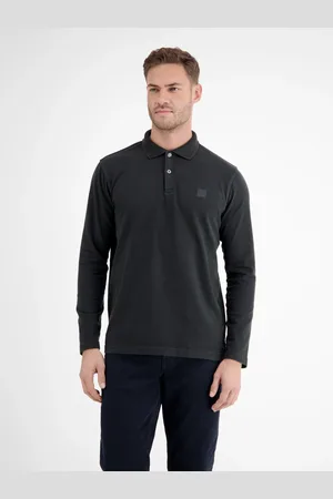 Lerros Langarmpoloshirt mit Knopfleiste