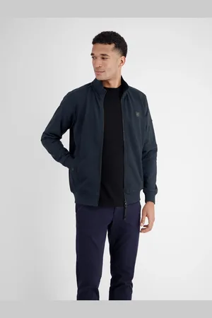 Lerros Herren Sweatjacke in Struktur-Baumwollqualität