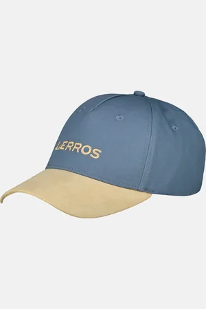 Lerros Basecap aus Baumwolltwill, mit Kunstlederschirm