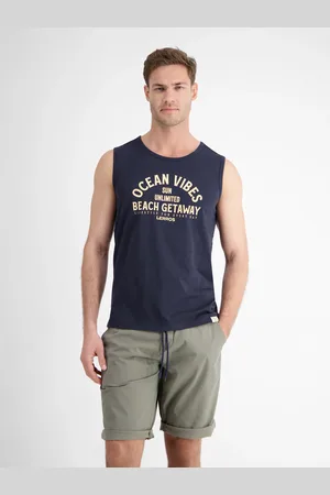 Lerros Herren Tanktop mit Brustprint