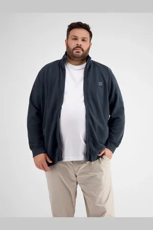 Lerros Sweatjacke mit Stehkragen für Herren in Großen Größen