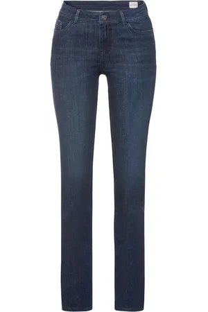 Esmara ® Damen Jeans Slim Fit ( lange länge, 38, dunkelblau)