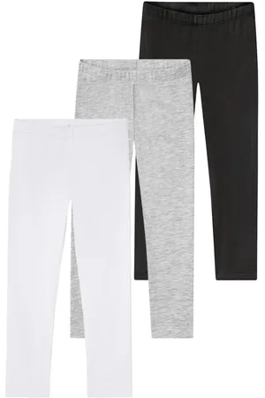 LUPILU ® Kleinkinder Leggings (98/104, schwarz/weiß/hellgrau)