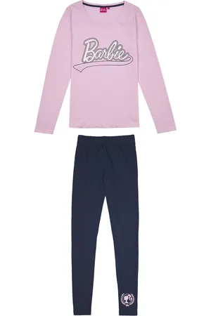 Barbie Damen Pyjama (S, rosa/navy)