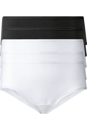Esmara ® Damen Hipster, 5 Stück (XS(32/34), schwarz/weiß)
