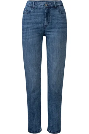 Esmara ® Damen Jeans Straight Fit (34 reg length, dunkelblau)