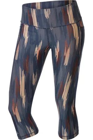 Crivit Damen Funktionscapri Laufen (XS(32/34), gemustert)