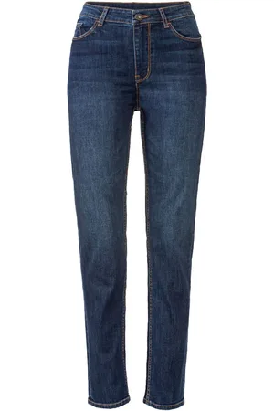 Esmara ® Damen Jeans Straight Fit (Dunkelblau, 34 reg length)