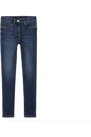 PEPPERTS! ® Kinder Mädchen Jeans Skinny Highwaist (152, dunkelblau)