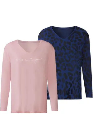 Esmara ® Damen Langarmshirts 2er (XS(32/34), /pink)