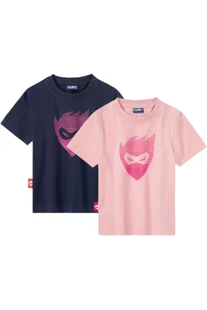 LUPILU ® 2 Kleinkinder Mädchen Funktionsshirts Outdoor (98/104, rosa/marine)