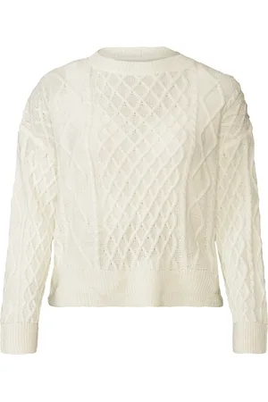 Esmara ® Damen Pullover Grobstrick (M(40/42), weiß)