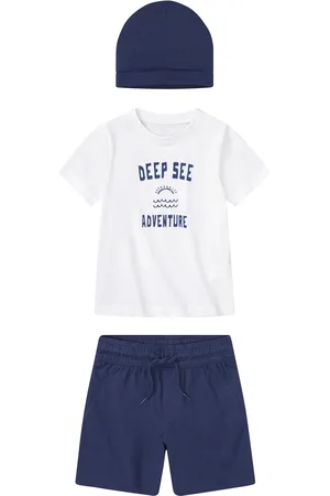 LUPILU ® Kleinkinder Set (98/104, marine/weiß)