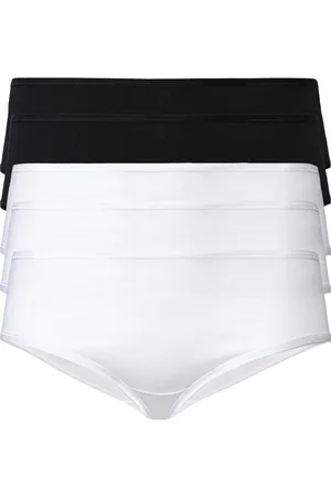 Esmara ® Damen Hipster, 5 Stück (XL(48/50), schwarz/weiß)
