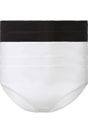 Esmara ® Damen Slips, 5 Stück (XL(48/50), schwarz/weiß)