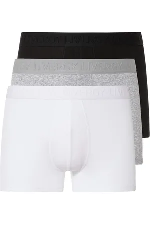 Livergy ® Herren Boxer Doppelrippe 3 Stück (schwarz/grau/hellgrau, 5/M)