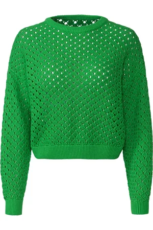 Esmara ® Damen Pullover Lochstrick (L(44/46), grün)