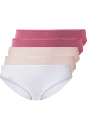 Esmara ® Damen Slips 5er Set (XL(48/50), rot/rosa/weiß)