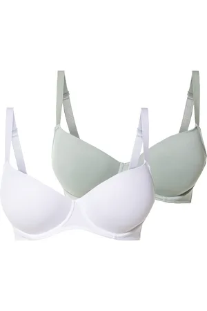 Esmara ® Damen BH 2er (85D, mint/weiß)