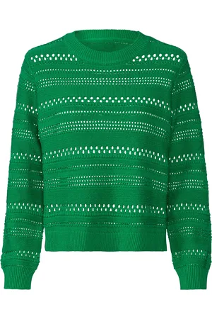 Esmara ® Damen Pullover Lochstrick (S(36/38), grün)