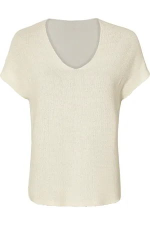 Esmara ® Damen Pullover Kurzarm (L(44/46), weiß)