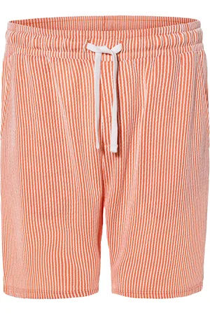 Livergy ® Herren Shorts Seersucker (S, orange/weiß)