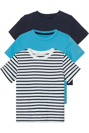 LUPILU ® Kleinkinder T-Shirts, 3 Stück (98/104, marine/Streifen/ )