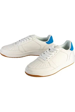 Esmara ® Damen Sneaker (weiß/hellblau, 37)